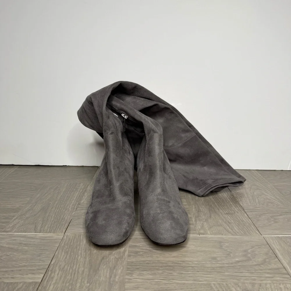 Marc Fisher Charlote Gray Over The Knee Boot 6 1/2 M